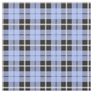 Light Blue, Pink and White Plaid Fabric