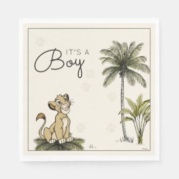 Baby Boy Lion King Baby Shower Napkins by lionking at Zazzle