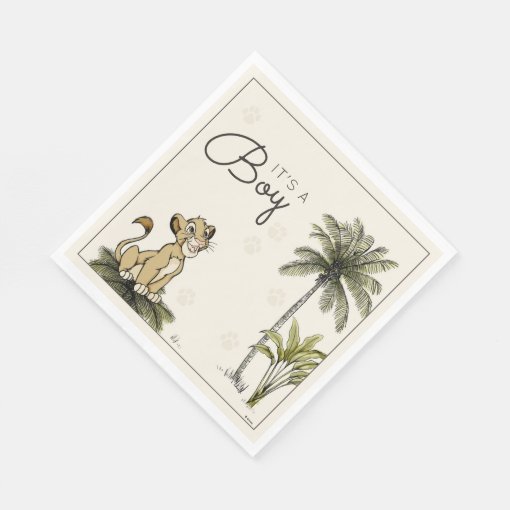 Baby Boy Lion King Baby Shower Napkins Zazzle