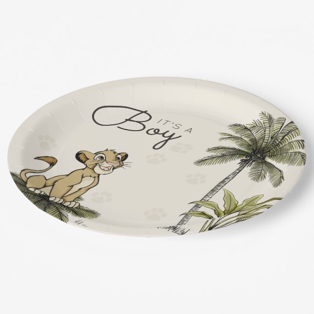 Baby Boy Lion King Baby Shower Paper Plates