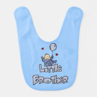 Baby Boy Little Brother Bib