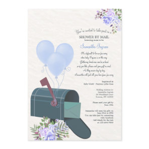 Baby Boy Long Distance Shower Invitation