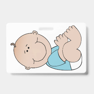 Baby Boy Lying Badge
