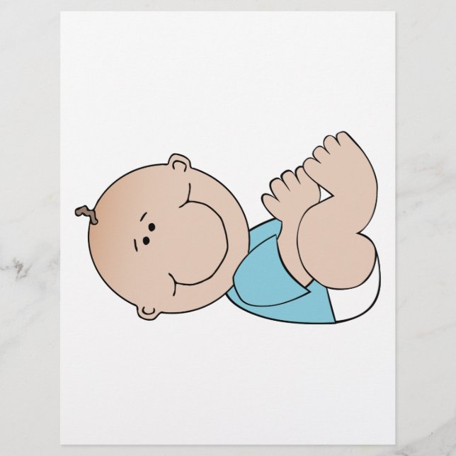 Baby Boy Lying Flyer (Front)