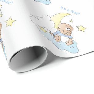 Baby Boy Make a Wish Wrapping Paper