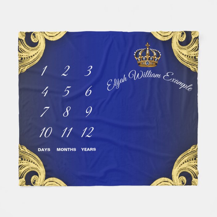 royal blue baby blanket