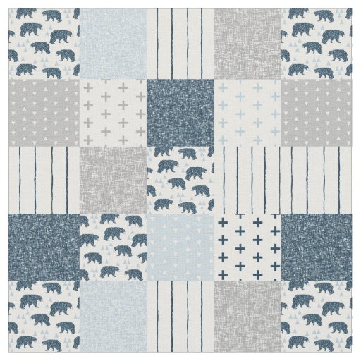 Baby Boy modern patchwork Fabric