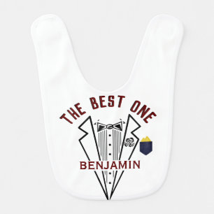 Baby Boy Name One Love Tuxedo  Baby Bib