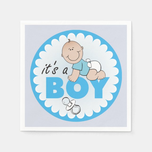 Baby Boy Napkins (Front)