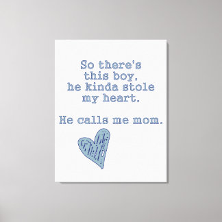 Baby Boy Nursery Canvas - Boys Nursery Quote - Art Print