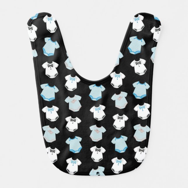 BABY BOY ONE PIECE ROMPERS BIB (Front)
