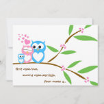 Baby Boy Owl Baby Shower Invitation at Zazzle