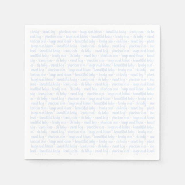 Baby Boy Paper Napkins (Front)