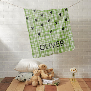 Baby Boy Pattern Cute hearts Baby Blanket