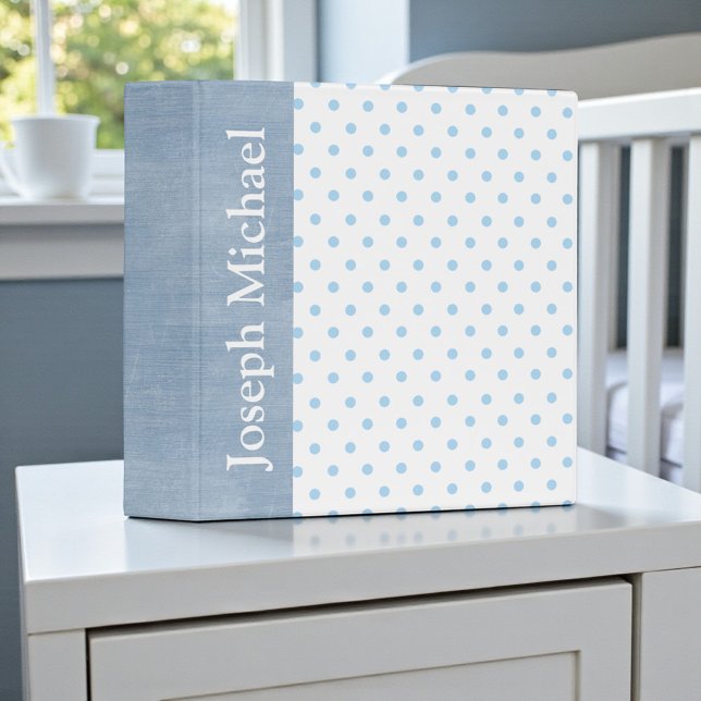 Baby Boy Personalized Custom Photo Album Gift 3 Ring Binder (Creator Uploaded)