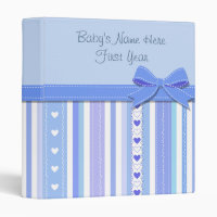 Baby Boy Photo Album 3 Ring Binder