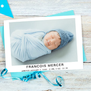 Baby Boy Photo Collage Birth  Announcement