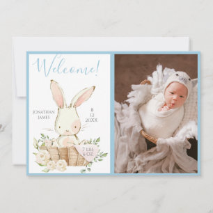 Baby Boy Photo Script Birth Announcement