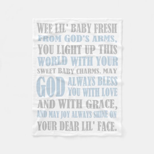 Baby Boy Prayer Fleece Blanket