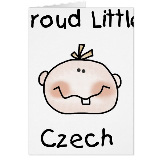 Baby Boy Proud Czech Cards (Front)