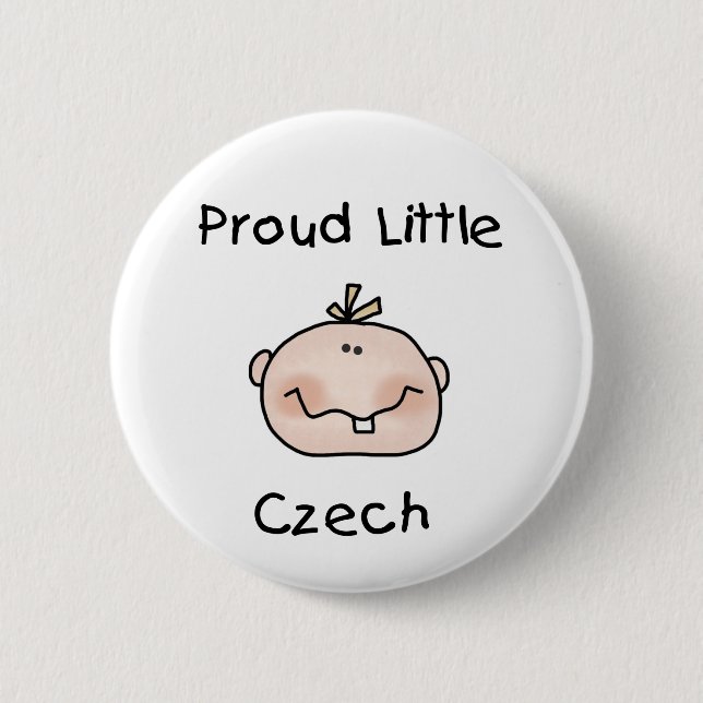 Baby Boy Proud Czech Pinback Button (Front)