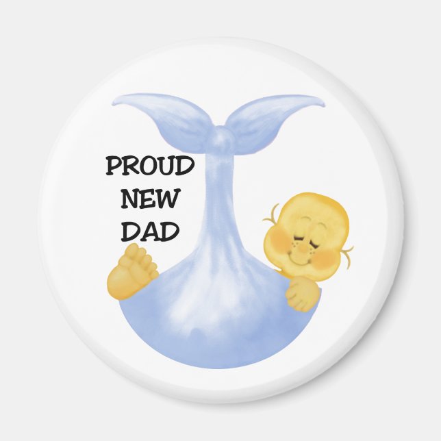 Baby Boy Proud Dad Magnet (Front)