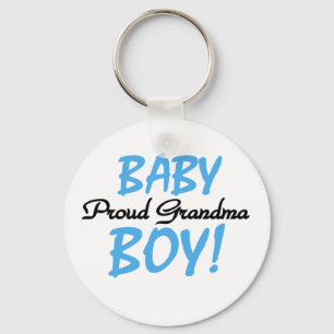 Baby Boy Proud Grandma Keychain