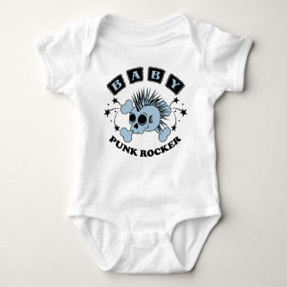 Baby Boy Punk Skull Baby Bodysuit