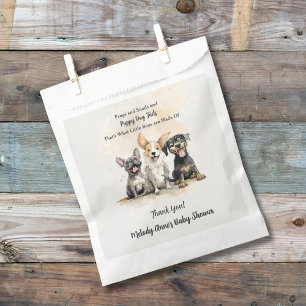 Baby Boy Puppy Dog Tails Baby Shower Favor Bag