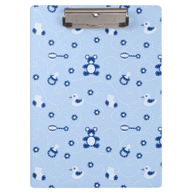 Baby-boy Quilt Pattern Clipboard (Front)