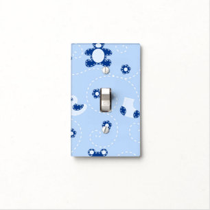 Baby-boy Quilt Pattern Light Switch Cover