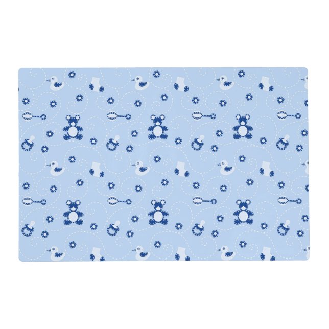 Baby-boy Quilt Pattern Placemat (Front)