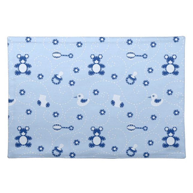 Baby-boy Quilt Pattern Placemat (Front)