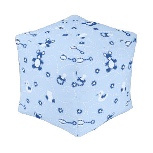 Baby-boy Quilt Pattern Pouf