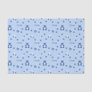 Baby-boy Quilt Pattern Tissue Paper