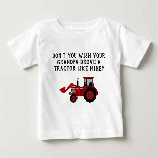 baby clothes with tractors on them