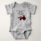 Baby Boy Red Tractor Grandpa Funny Saying
