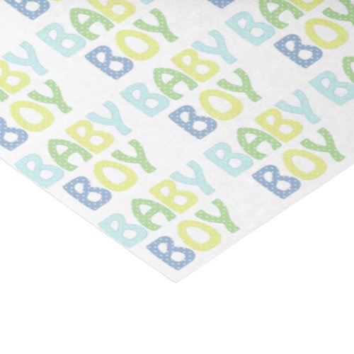 Baby Boy Repeat Words Pattern Tissue Paper