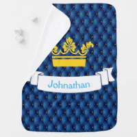 Royal blue store baby blanket