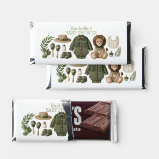 Baby Boy Safari Lion Hat Boots Bottle Pacifier Hershey Bar Favors