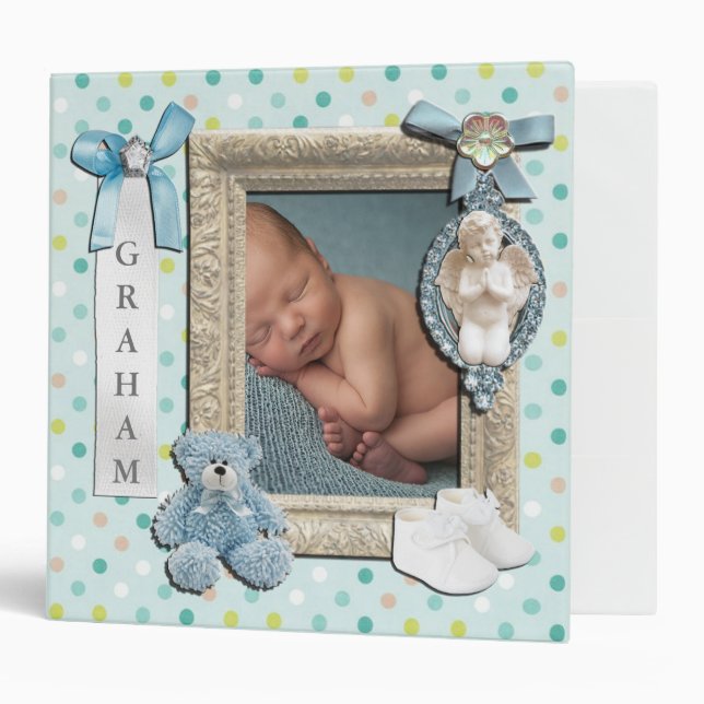 Baby Boy SCRAPBOOK BINDER (Front/Inside)