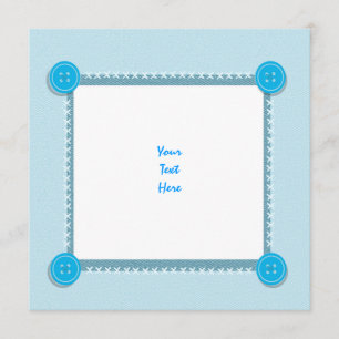 Baby Boy Shower announcement Blank