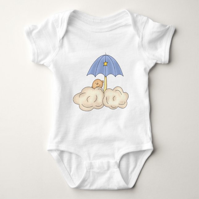 Baby Boy Shower Baby Bodysuit (Front)