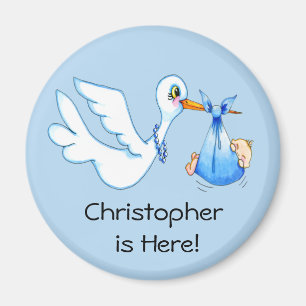 Baby Boy Shower Favors Magnet