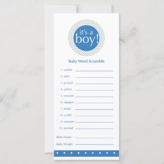 Baby boy Shower Games-blue