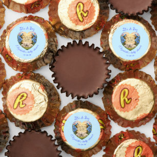 Baby Boy Shower Hershey's Peanut Butter Favors