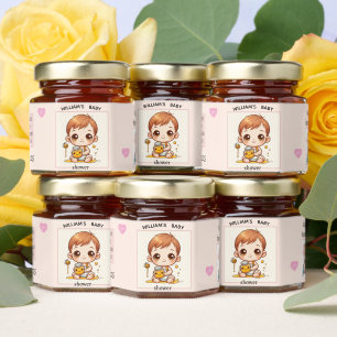 Baby Boy Shower Honey Jar Favor Favors