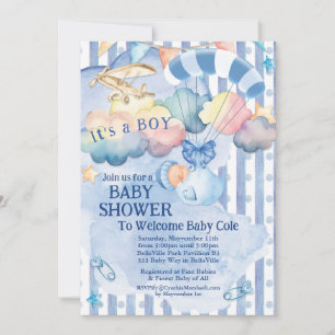 Baby Boy Shower Invitation