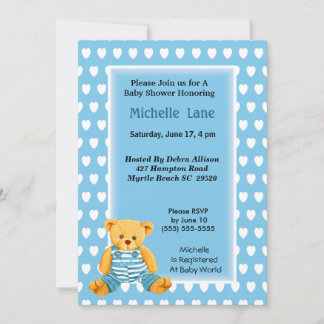 Baby Boy Shower  Invitation
