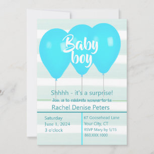 Baby Boy Shower Invitation